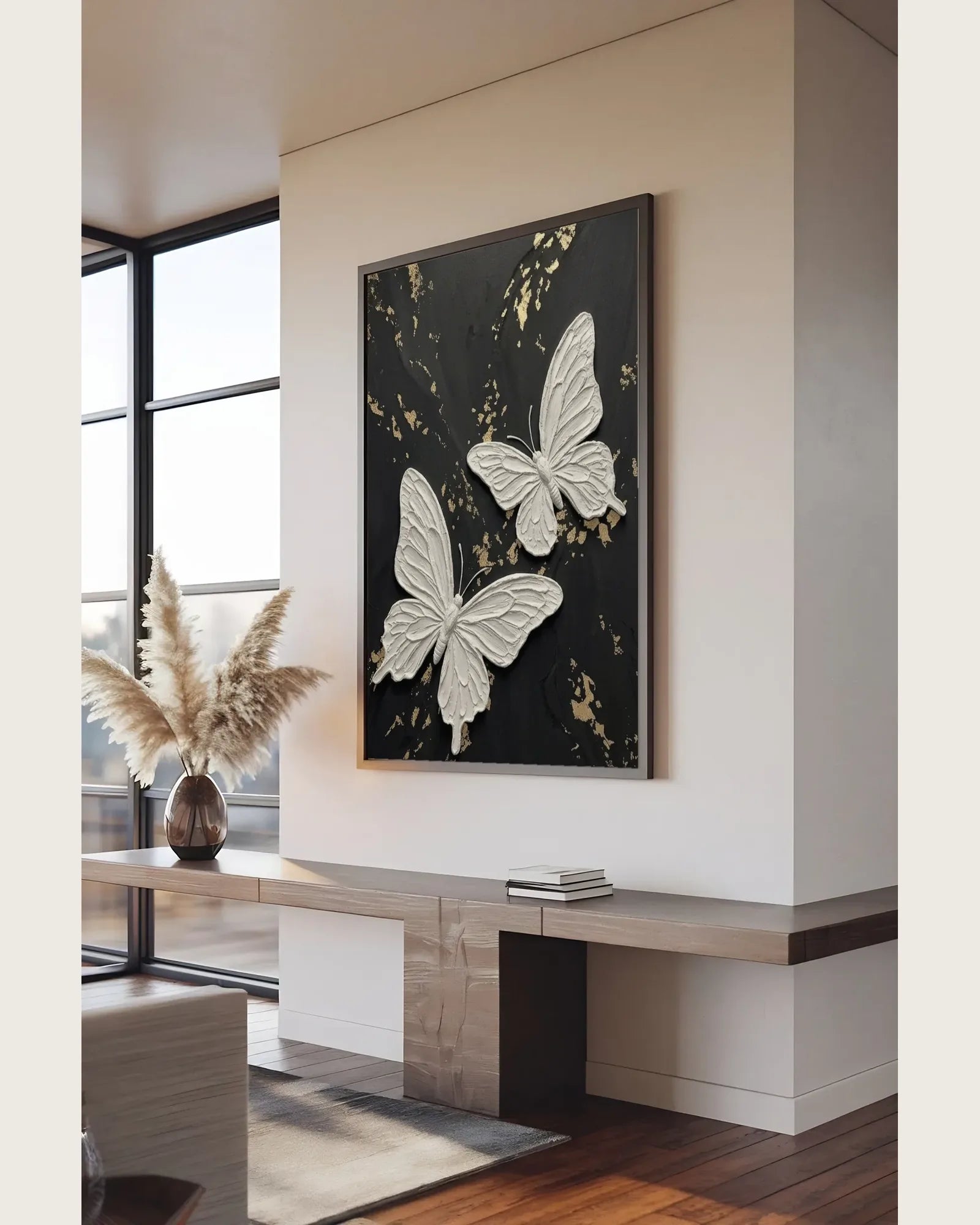 White Butterfly Painting No.075