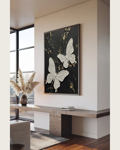 White Butterfly Painting No.075