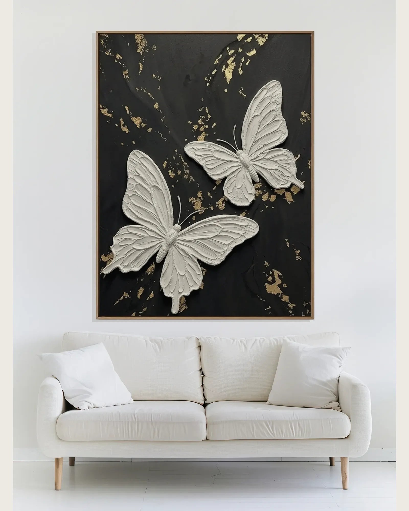 White Butterfly Painting No.075