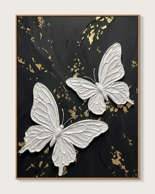 White Butterfly Painting No.075