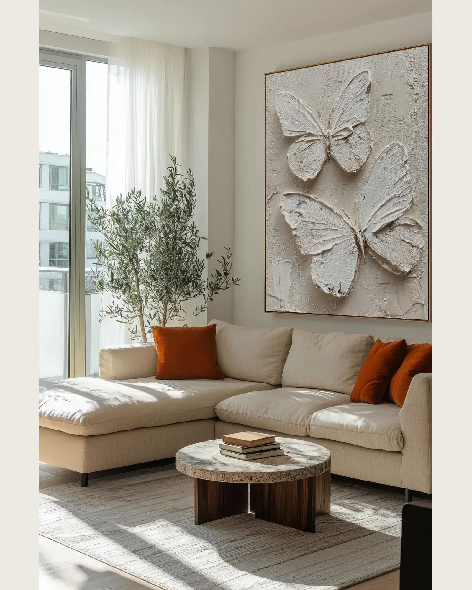 White Butterfly Texture Artwork No.078