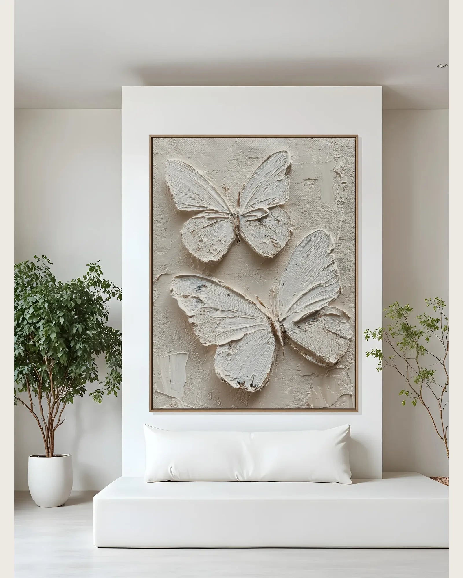 White Butterfly Texture Artwork No.078