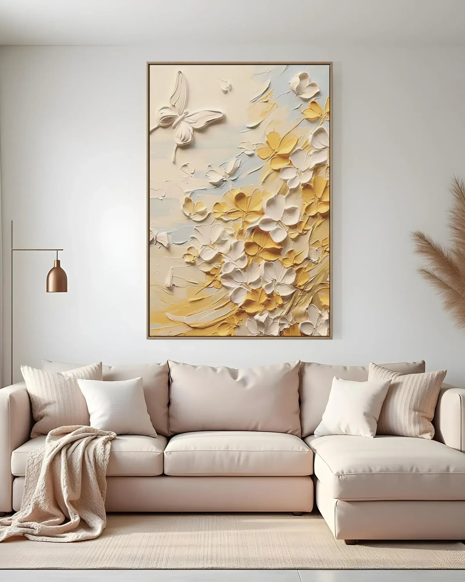White Butterfly Wall Art No.070