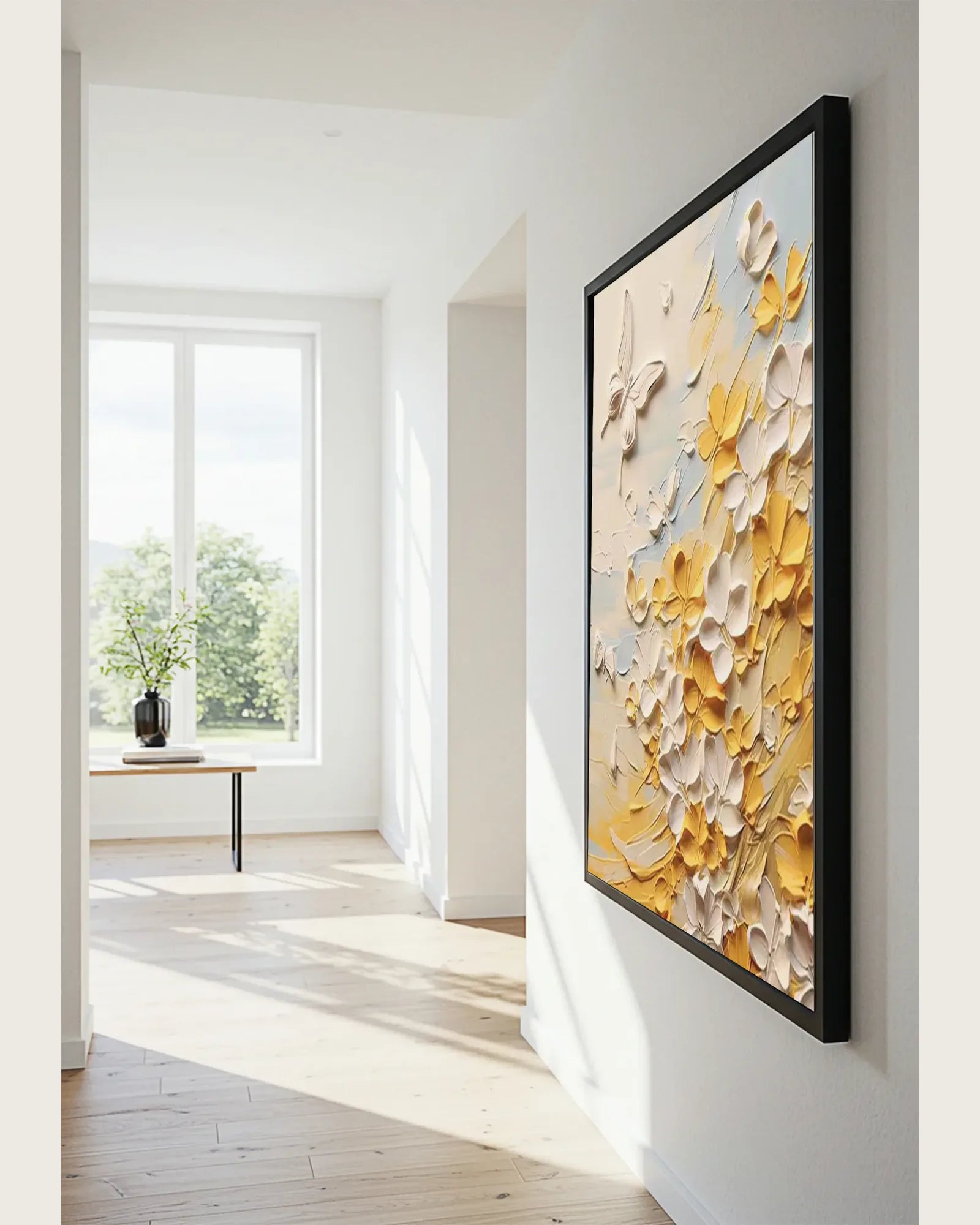 White Butterfly Wall Art No.070