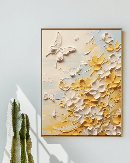 White Butterfly Wall Art No.070