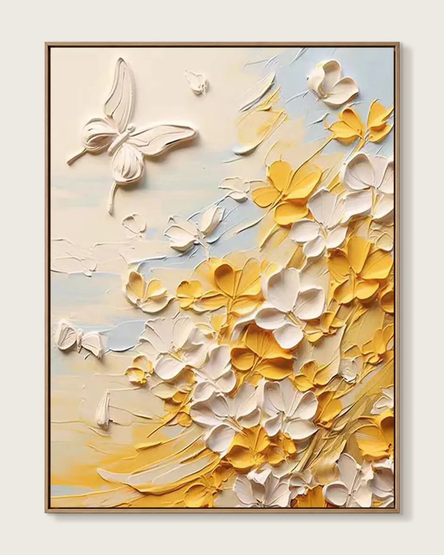 White Butterfly Wall Art No.070