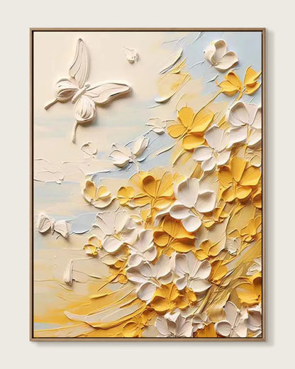 White Butterfly Wall Art No.070