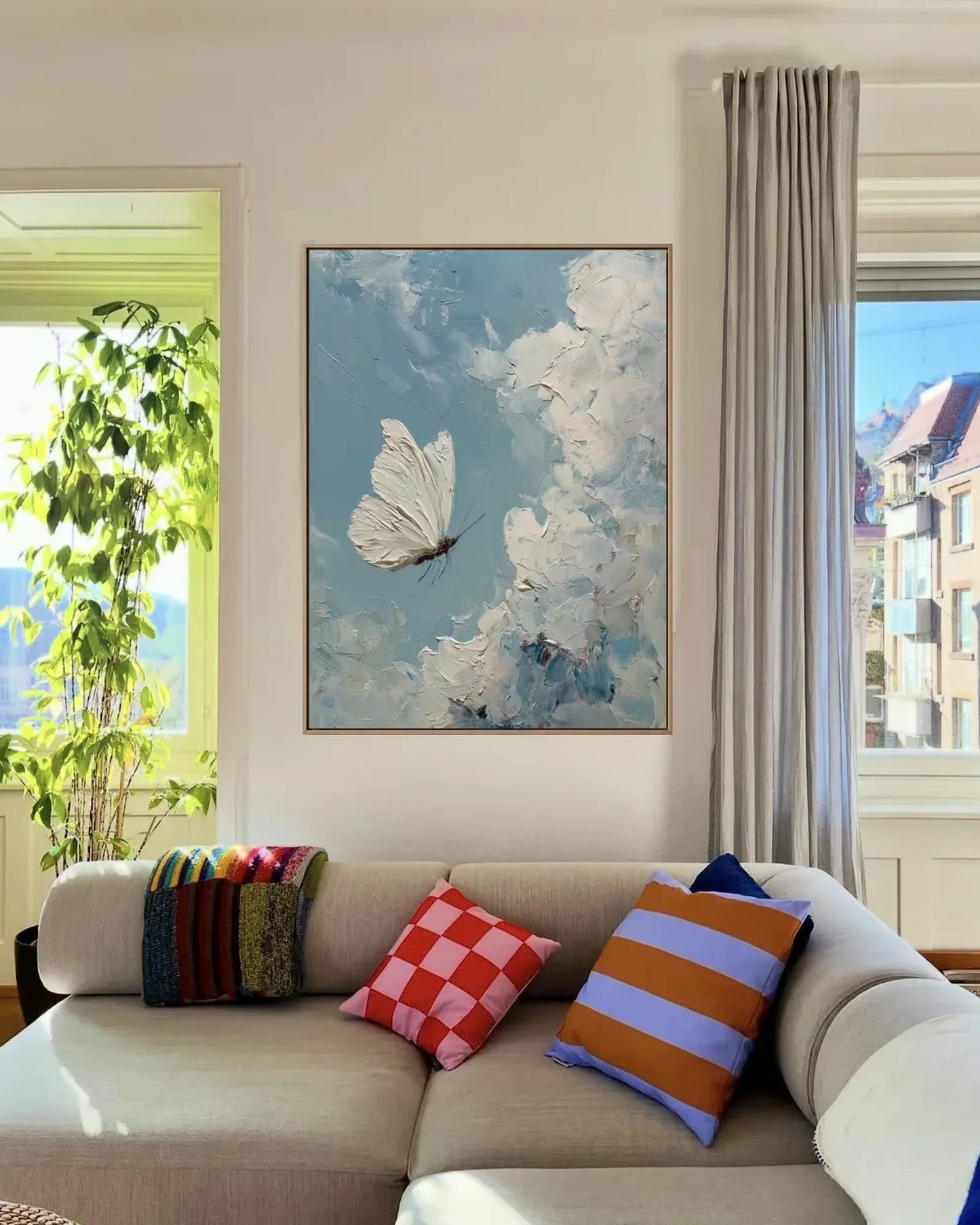 White Butterfly Wall Decor No.073