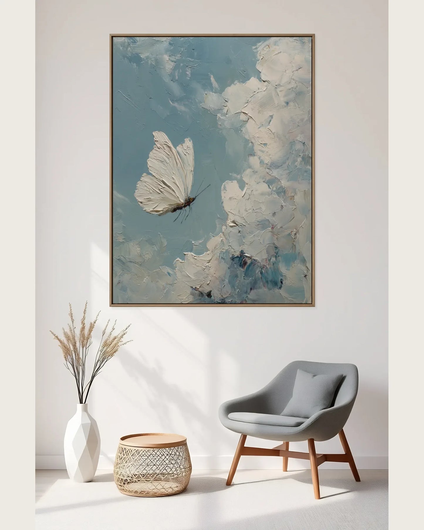 White Butterfly Wall Decor No.073