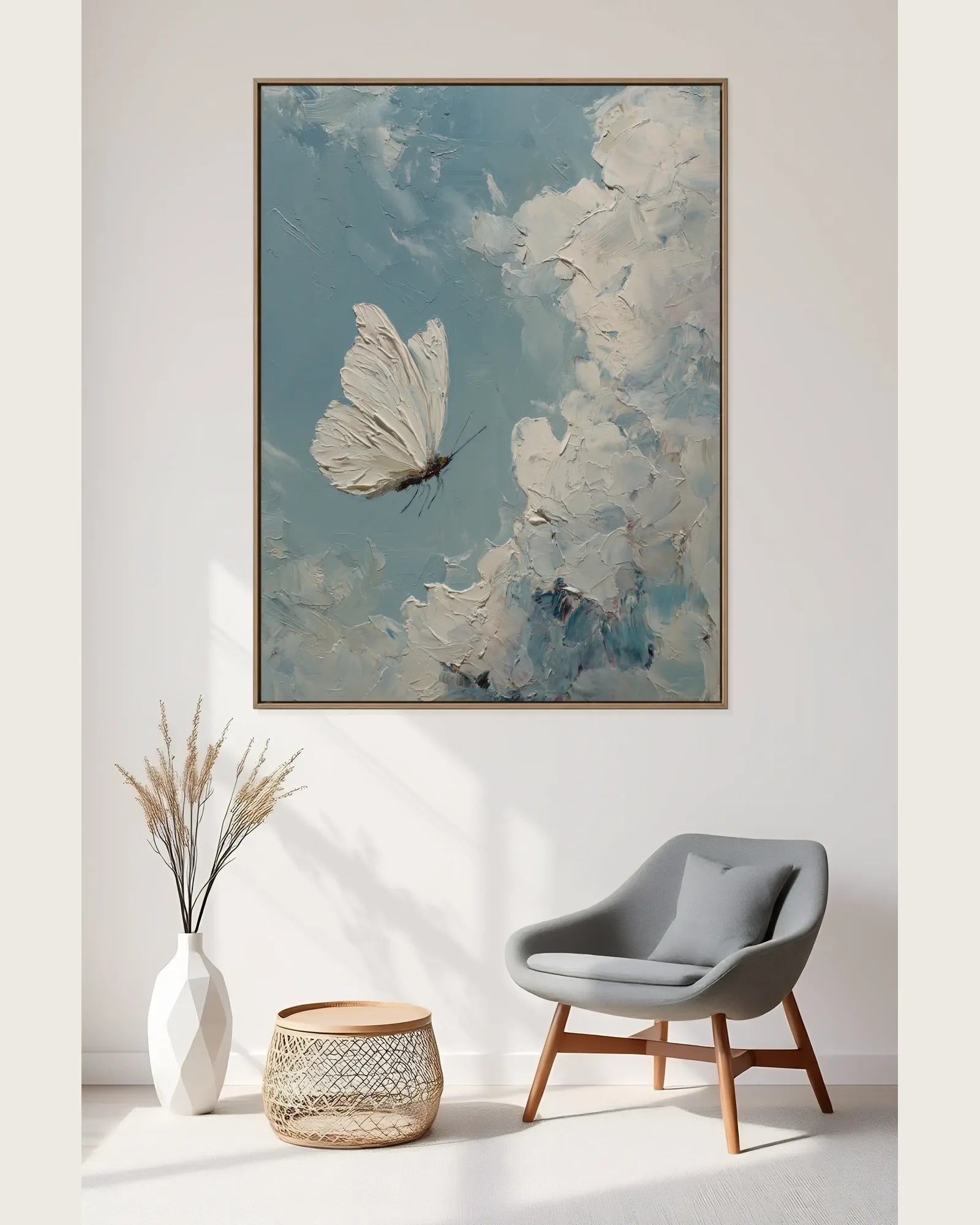 White Butterfly Wall Decor No.073