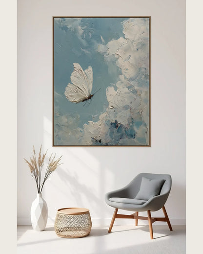 White Butterfly Wall Decor No.073