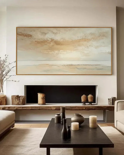 Wide Abstract Wabi Sabi Canvas Art No.185