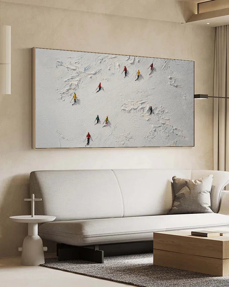 Wide Abstract Wabi Sabi Wall Art No.183