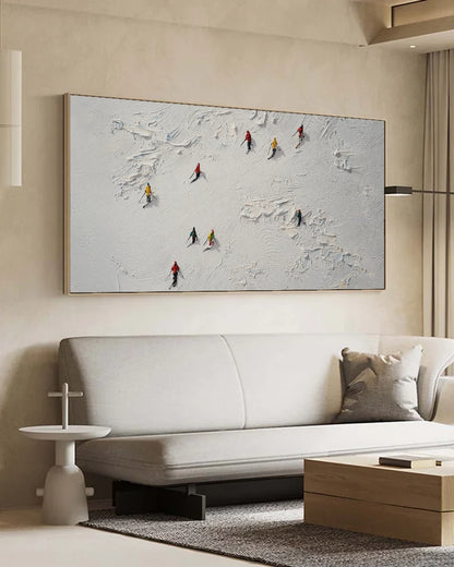 Wide Abstract Wabi Sabi Wall Art No.183