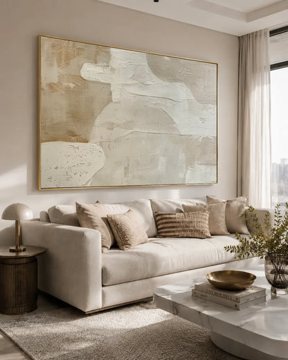 Wide Abstract Wabi Sabi Wall Decor No.186