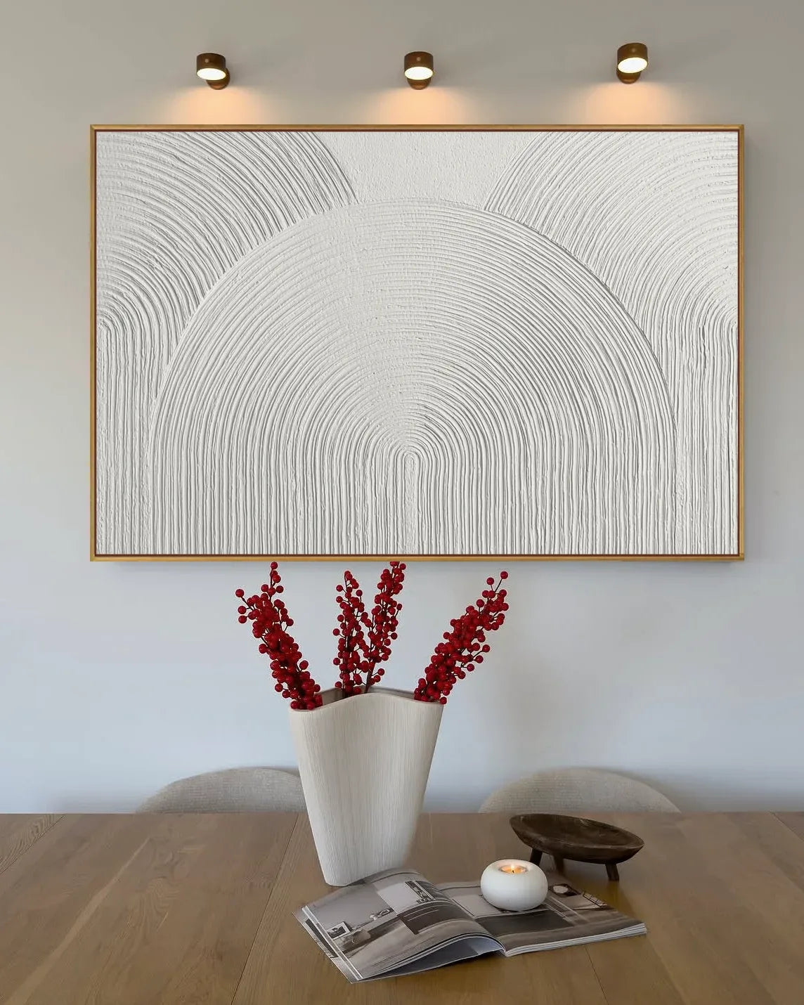Wide Modern Wabi Sabi Canvas Art No.195