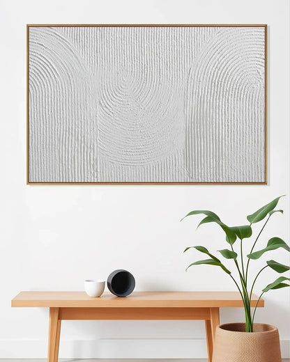 Wide Modern Wabi Sabi Canvas Painting No.197
