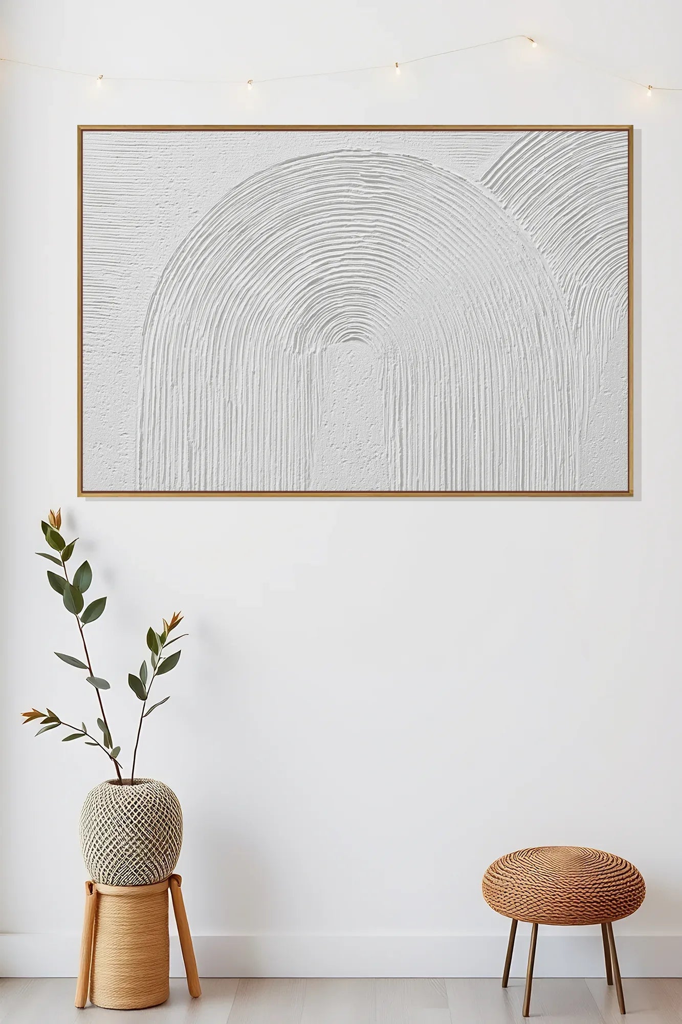Wide Modern Wabi Sabi Wall Decor No.196