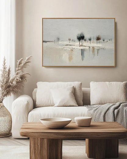 Wide Natural Tone Wabi Sabi Artwork No.199