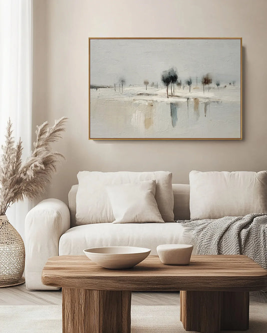 Wide Natural Tone Wabi Sabi Artwork No.199