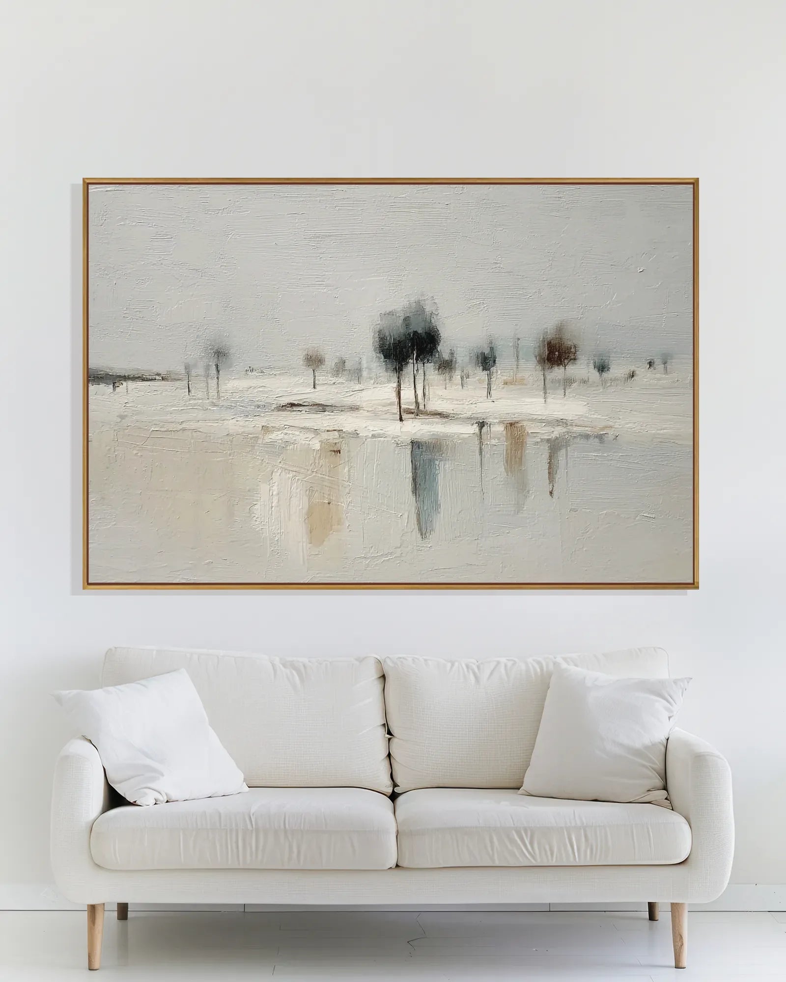Wide Natural Tone Wabi Sabi Artwork No.199