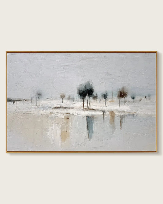 Wide Natural Tone Wabi Sabi Artwork No.199