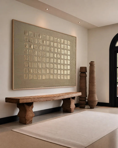 Wide Natural Tone Wabi Sabi Wall Decor No.201