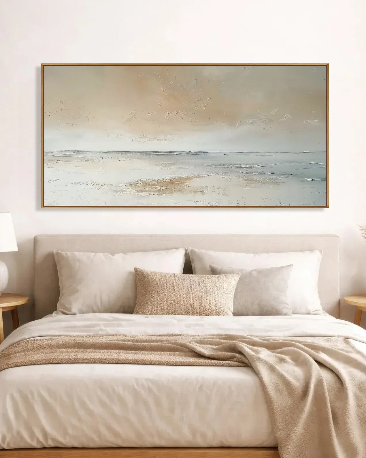 Wide Neutral Wabi Sabi Artwork No.189