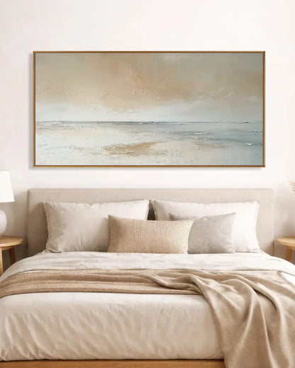 Wide Neutral Wabi Sabi Artwork No.189