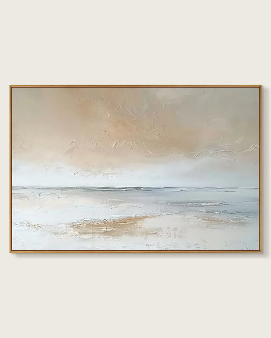 Wide Neutral Wabi Sabi Artwork No.189