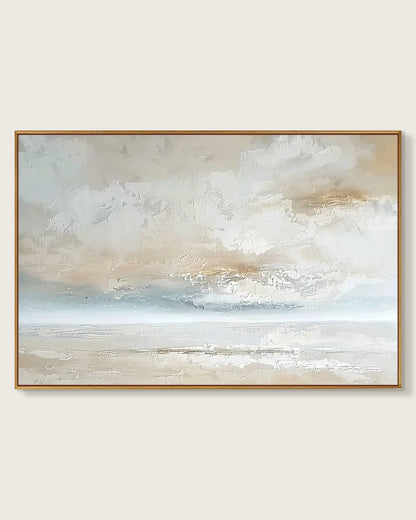 Wide Neutral Wabi Sabi Canvas Art No.190