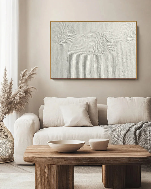 Wide Neutral Wabi Sabi Wall Decor No.191