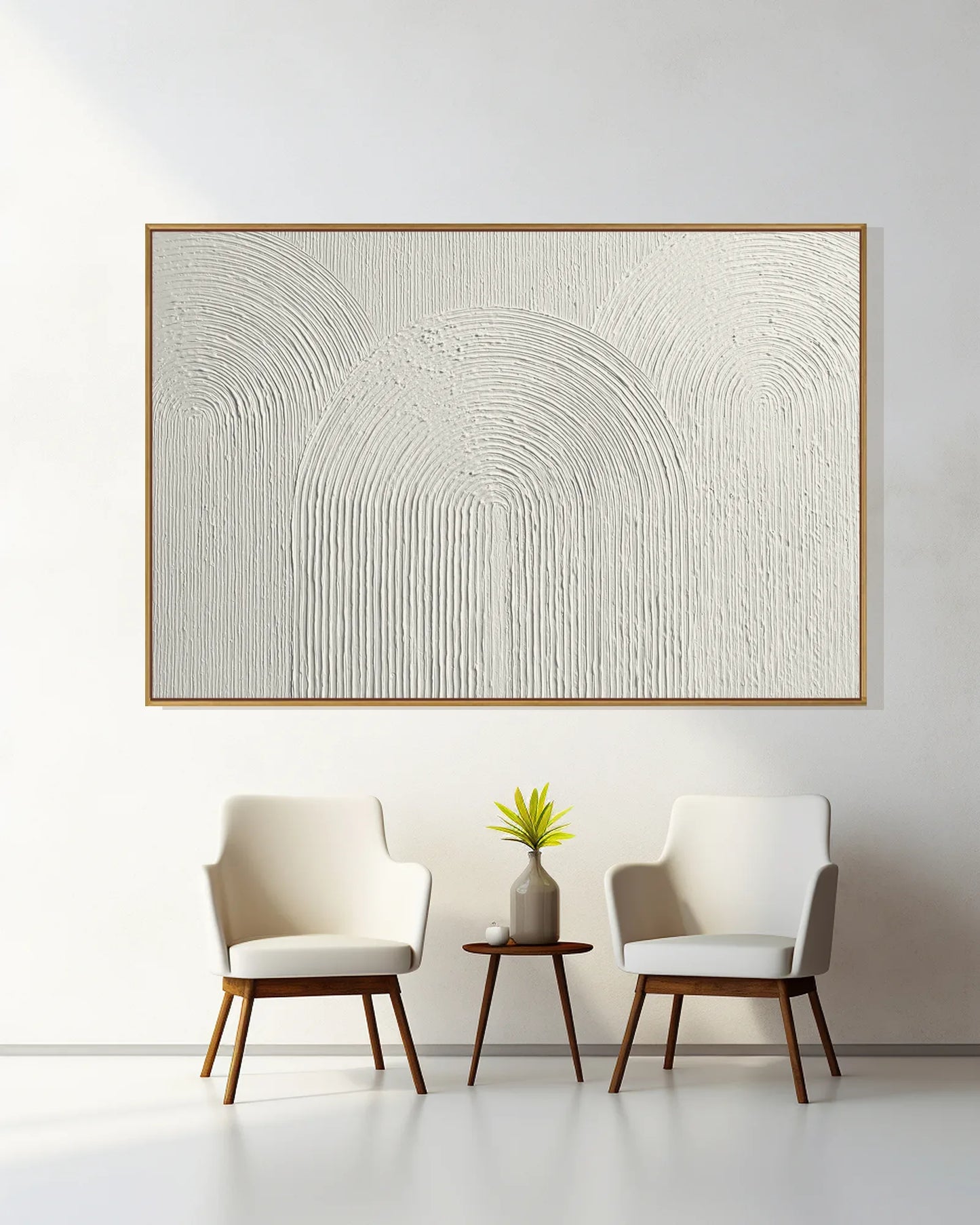Wide Neutral Wabi Sabi Wall Decor No.191
