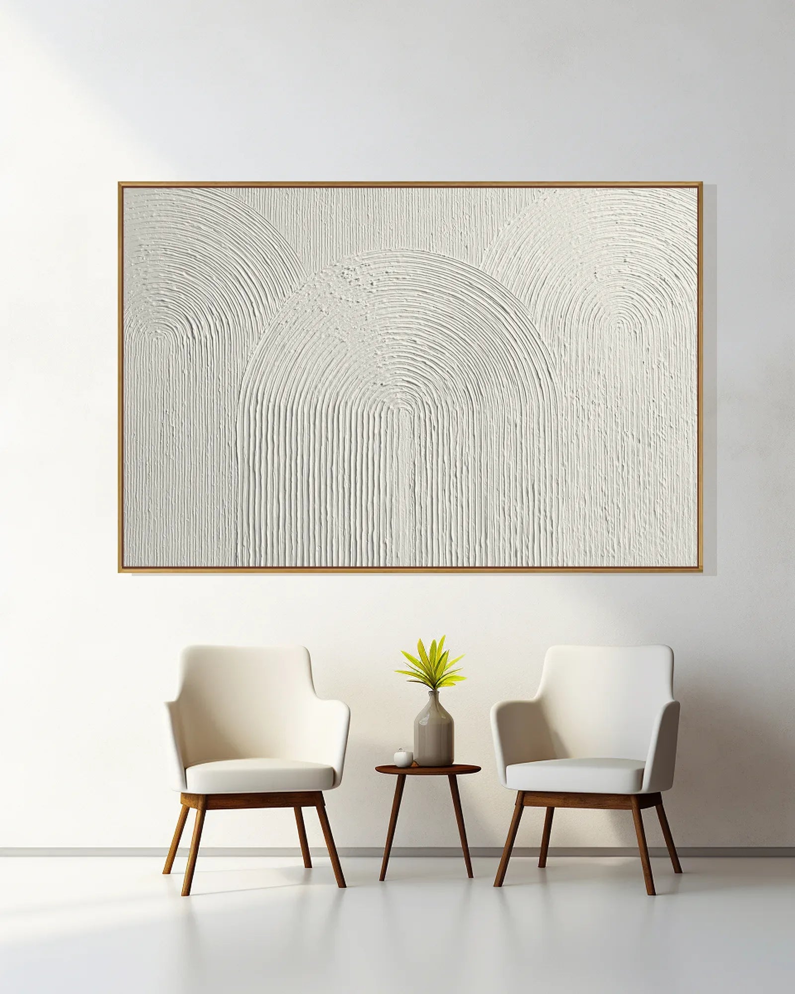 Wide Neutral Wabi Sabi Wall Decor No.191