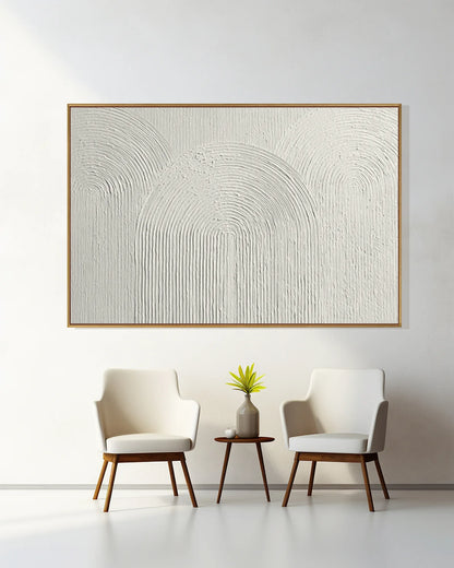Wide Neutral Wabi Sabi Wall Decor No.191