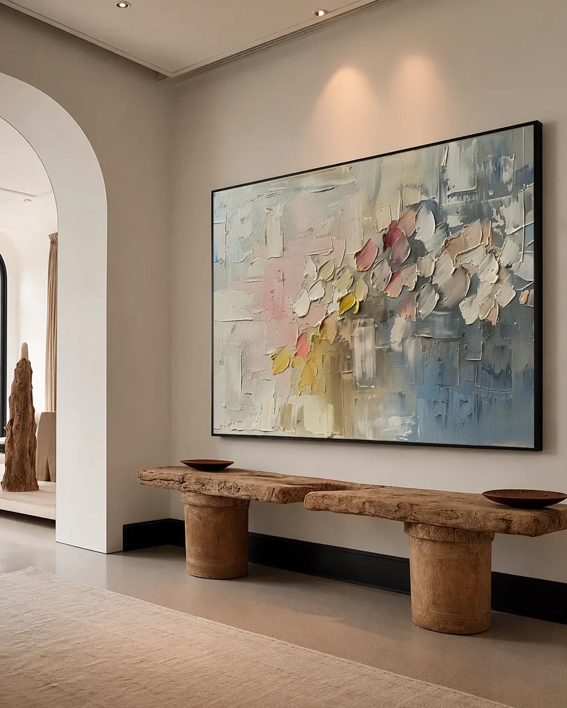 Wide Wabi Sabi Canvas Painting No.182