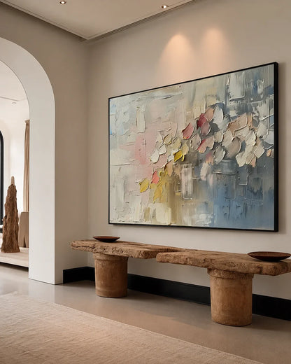 Wide Wabi Sabi Canvas Painting No.182