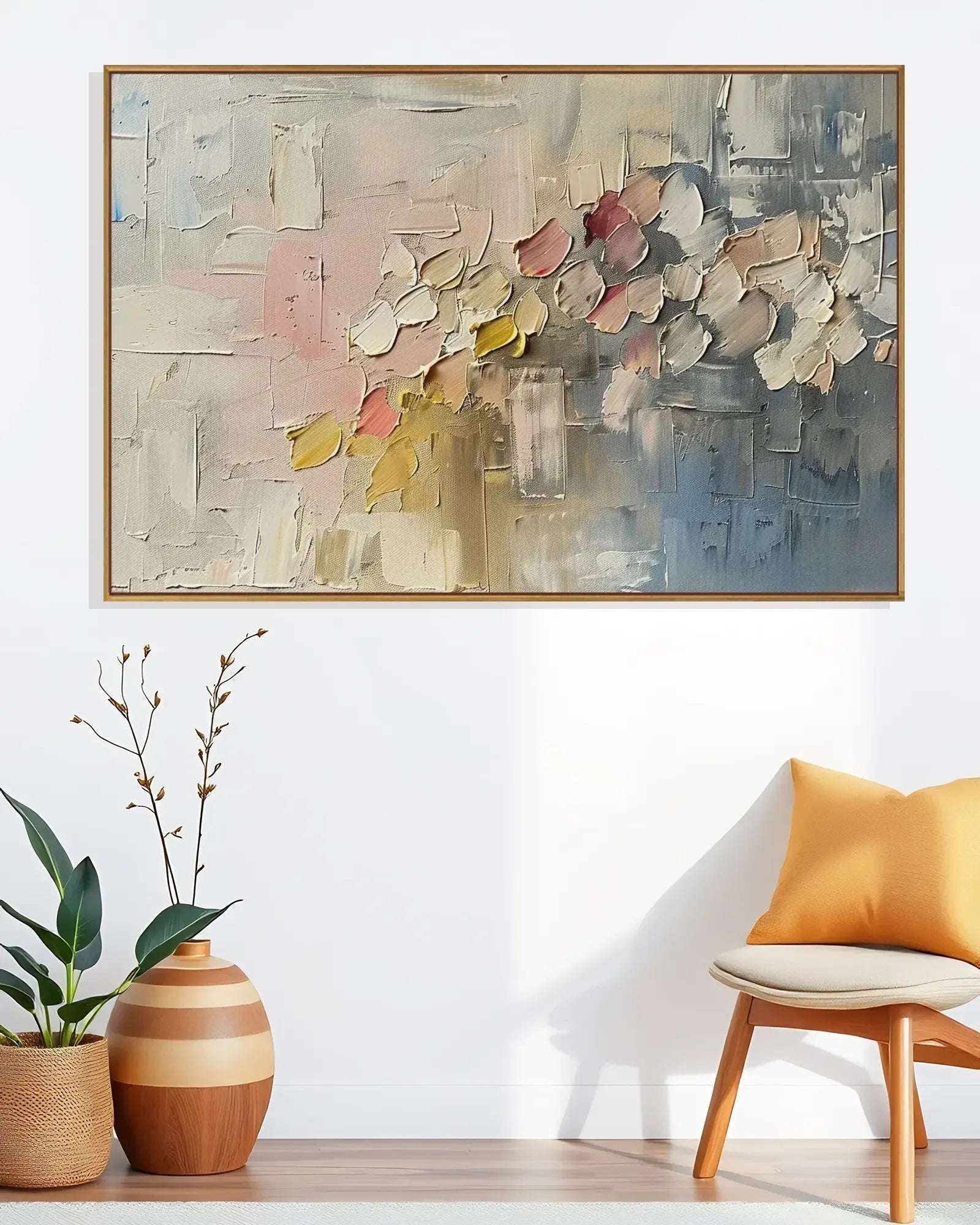 Wide Wabi Sabi Canvas Painting No.182