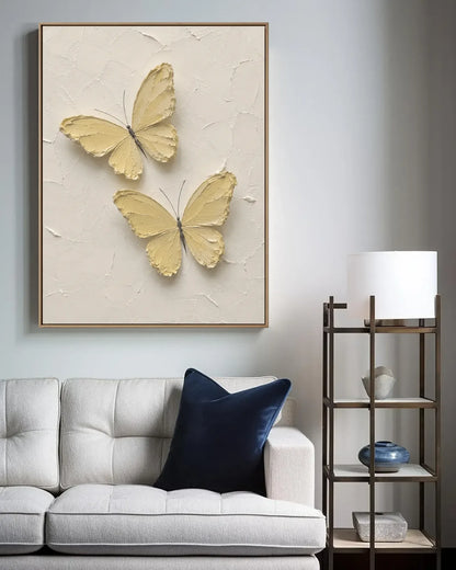 Yellow Butterfly Canvas Art No.111