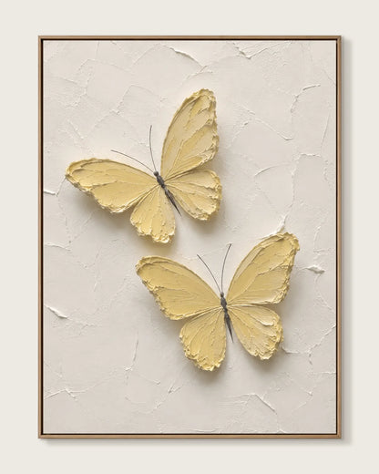 Yellow Butterfly Canvas Art No.111