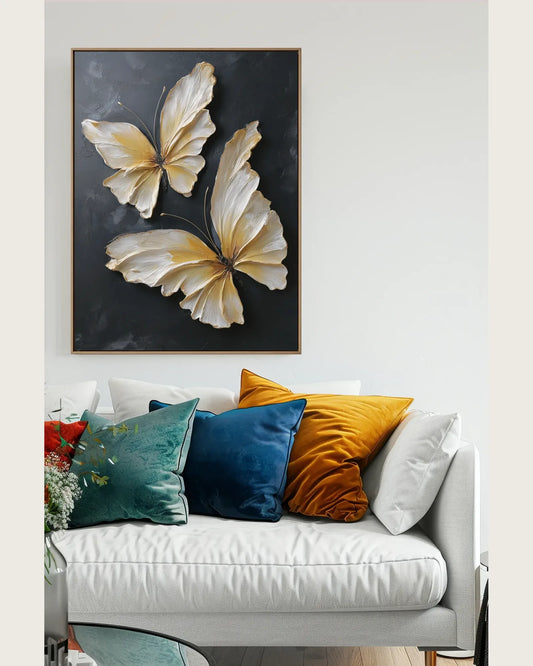 Yellow Butterfly Canvas Painting No.114