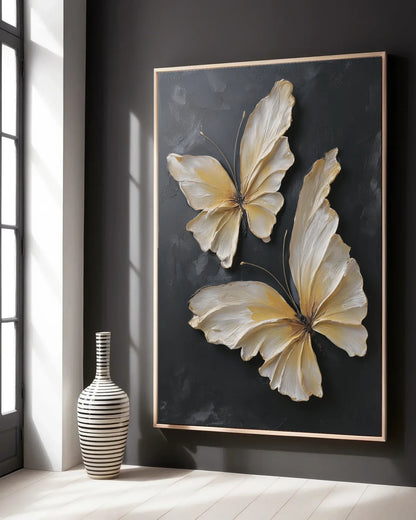Yellow Butterfly Canvas Painting No.114