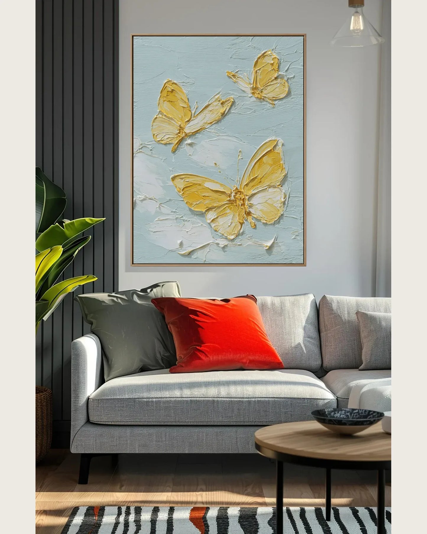 Yellow Butterfly Texture Artwork No.118