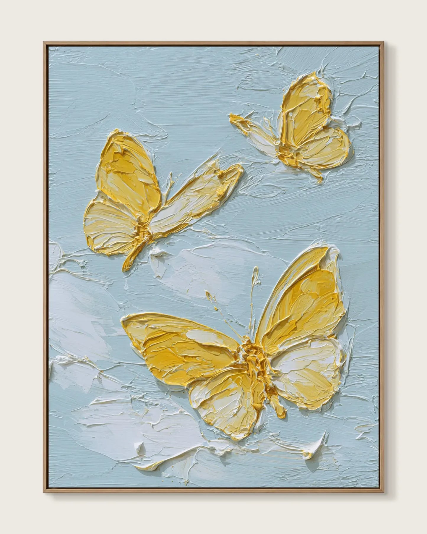 Yellow Butterfly Texture Artwork No.118