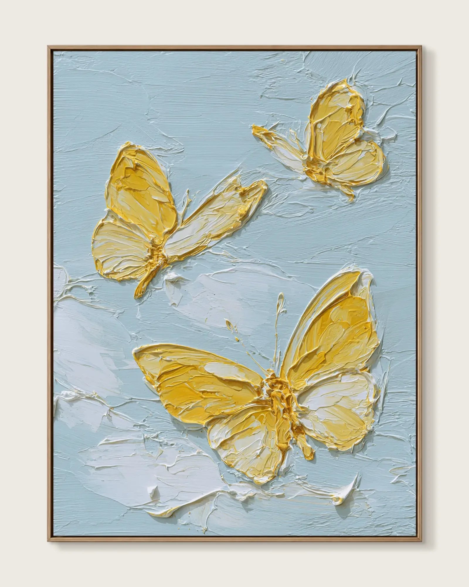 Yellow Butterfly Texture Artwork No.118