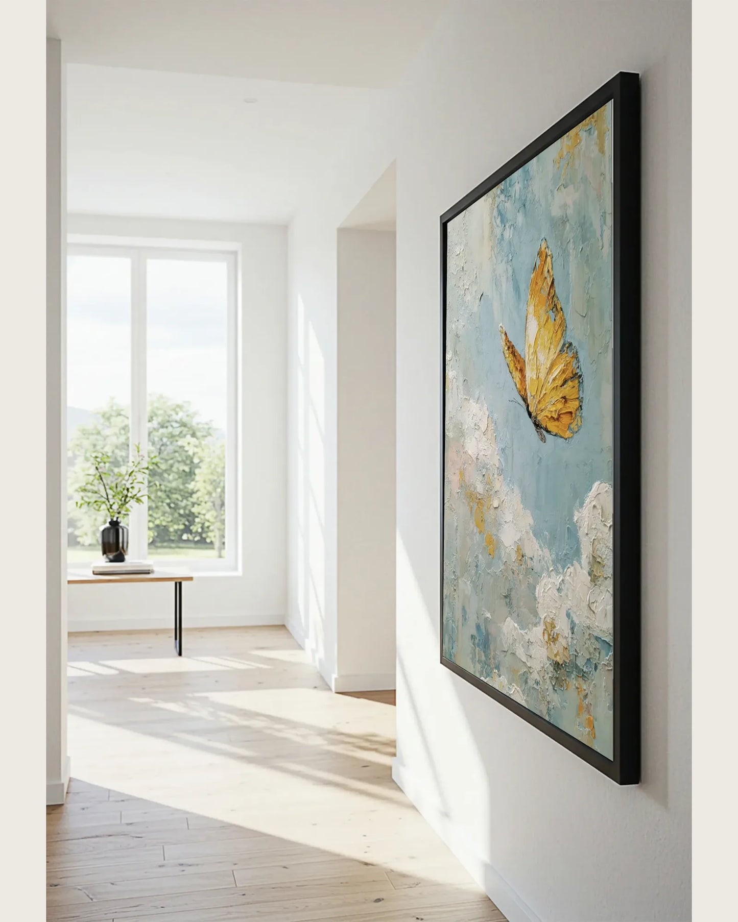 Yellow Butterfly Wall Art No.110