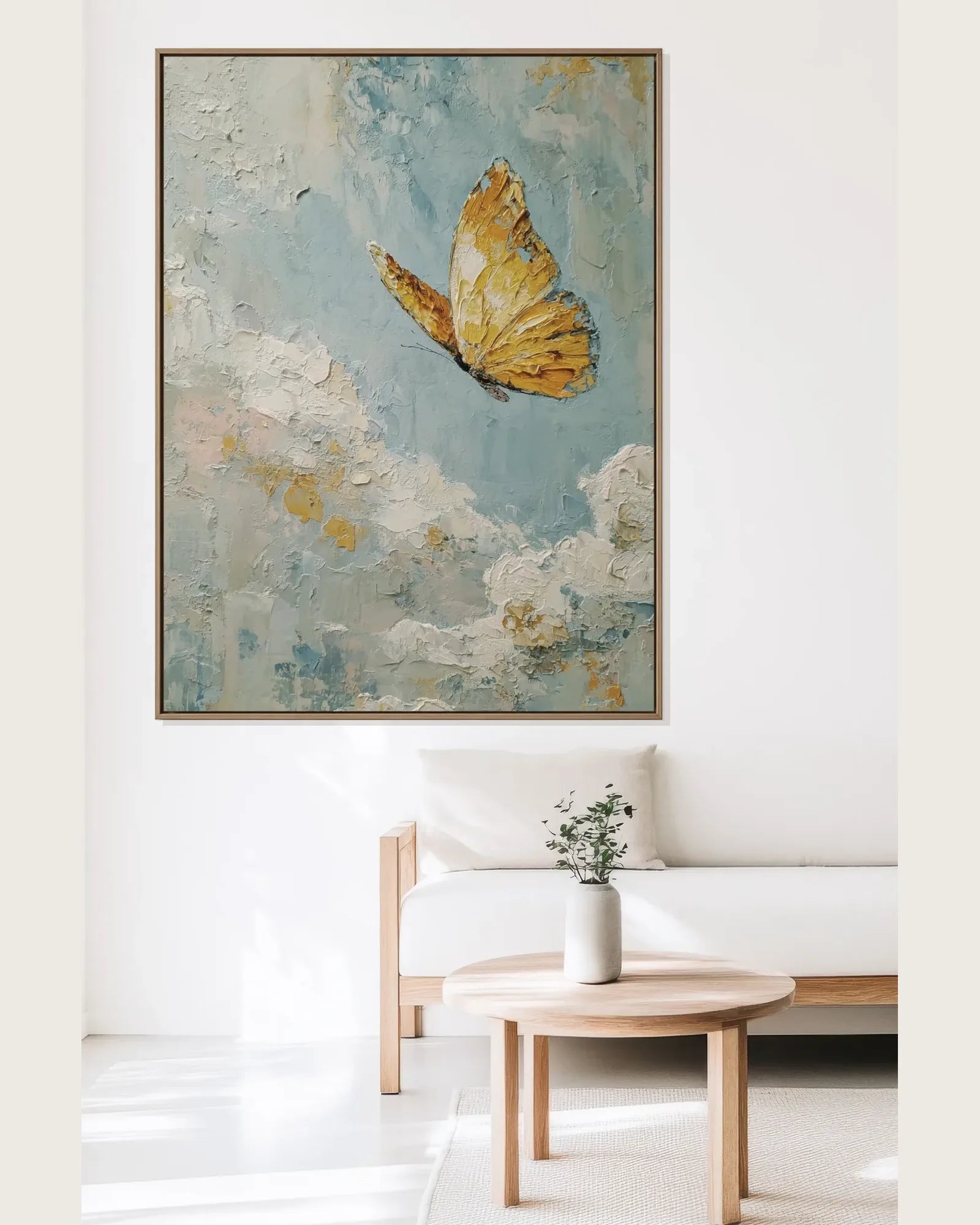 Yellow Butterfly Wall Art No.110