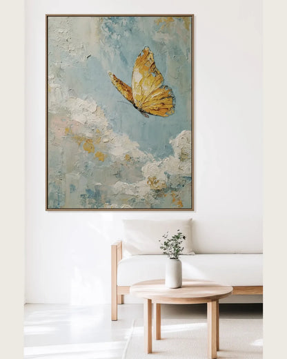 Yellow Butterfly Wall Art No.110