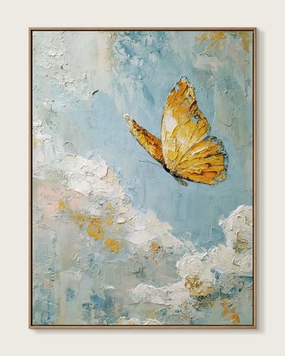 Yellow Butterfly Wall Art No.110