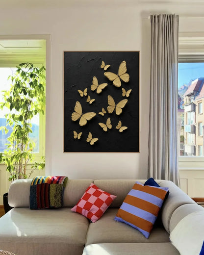 Yellow Butterfly Wall Decor No.113